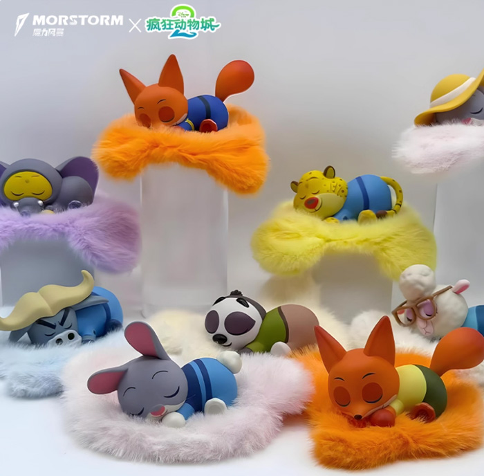 疯狂动物城2趴趴乐盲盒 电影同款周边毛绒摆件 
