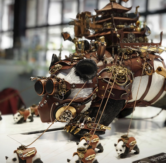 重庆博物馆镇馆之宝大食铁兽6.0-山城纤梦成品摆件桌搭模型 