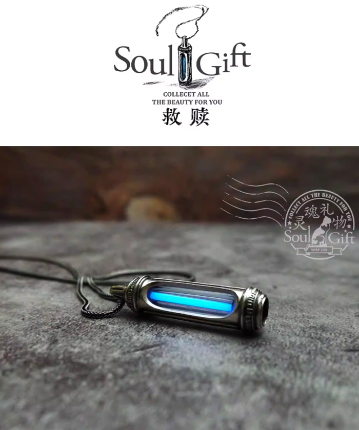 救赎自发光项链 纯银925个性情侣项链