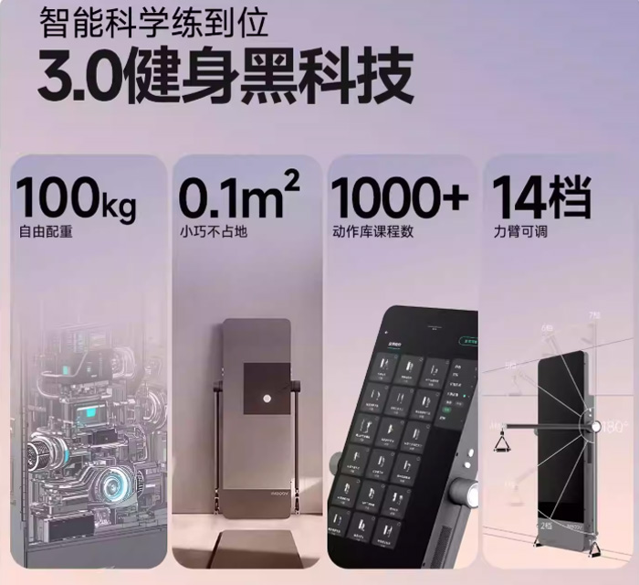 IMBODY智能健身器力量镜 多功能龙门架健身站使用体验