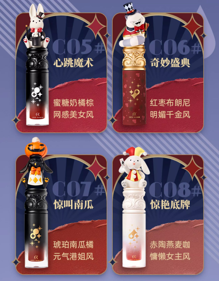 奇境马戏团唇霜可爱物语兔兔唇釉口红礼盒