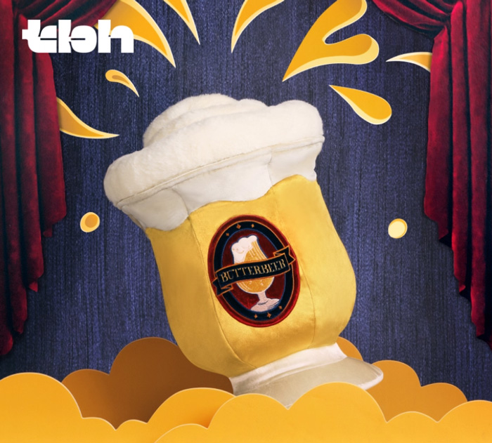 野兽派家居哈利·波特黄油啤酒造型抱枕异形玩偶靠枕