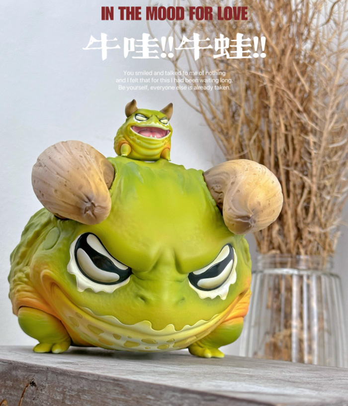 博物志牛哇牛哇 非洲牛蛙爬宠手办蛙类潮玩