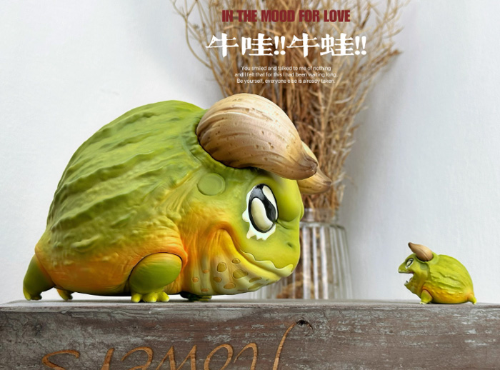 博物志牛哇牛哇 非洲牛蛙爬宠手办蛙类潮玩