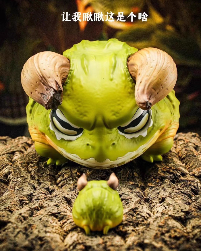 博物志牛哇牛哇 非洲牛蛙爬宠手办蛙类潮玩