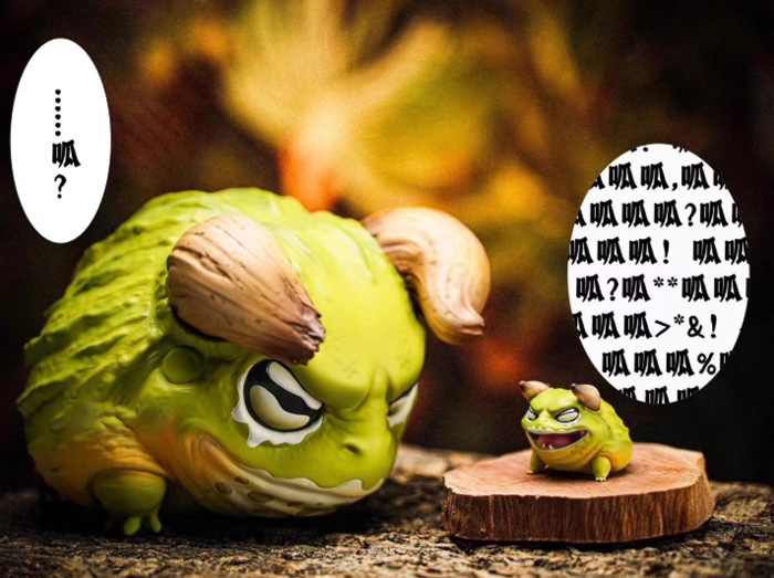 博物志牛哇牛哇 非洲牛蛙爬宠手办蛙类潮玩