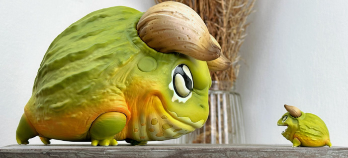 博物志牛哇牛哇 非洲牛蛙爬宠手办蛙类潮玩