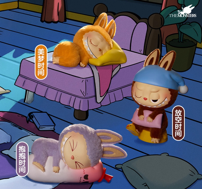 泡泡玛特拉布布THE MONSTERS 凌晨一点系列手办盲盒LABUBU