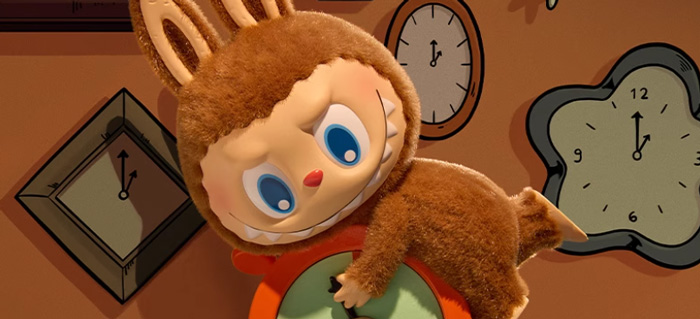 泡泡玛特拉布布THE MONSTERS 凌晨一点系列手办盲盒LABUBU