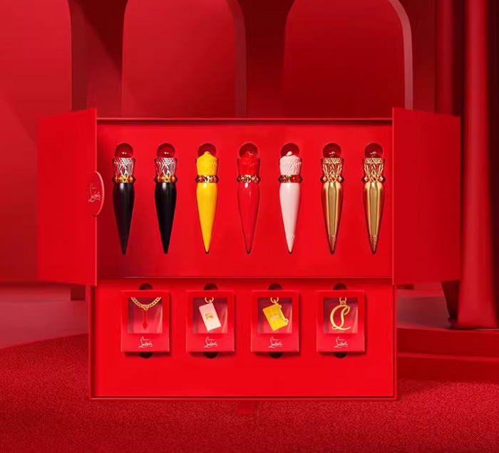 CL路铂廷臻爱七支装权杖口红礼盒萝卜丁女王权杖唇膏 