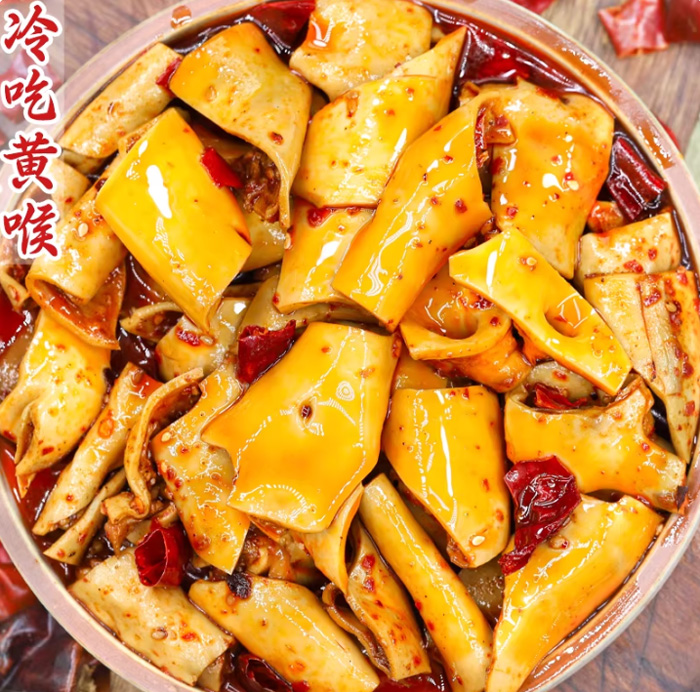 追剧夜宵天花板！四川冷吃黄喉麻辣暴击，一口上头停不下来 