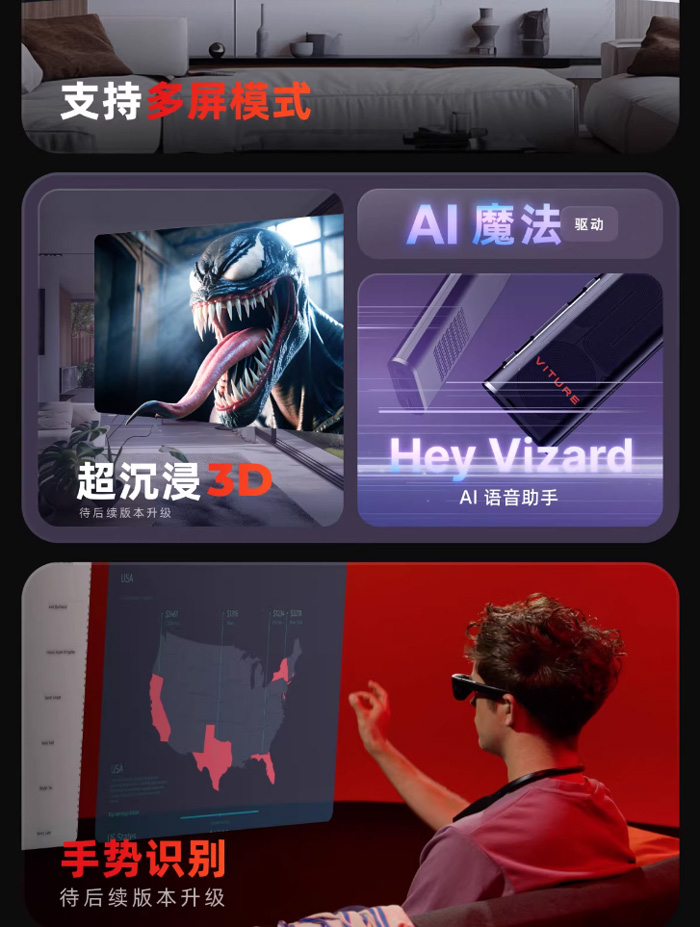 游戏观影新姿势！VITURE智能颈环，打开AR世界的任意门 