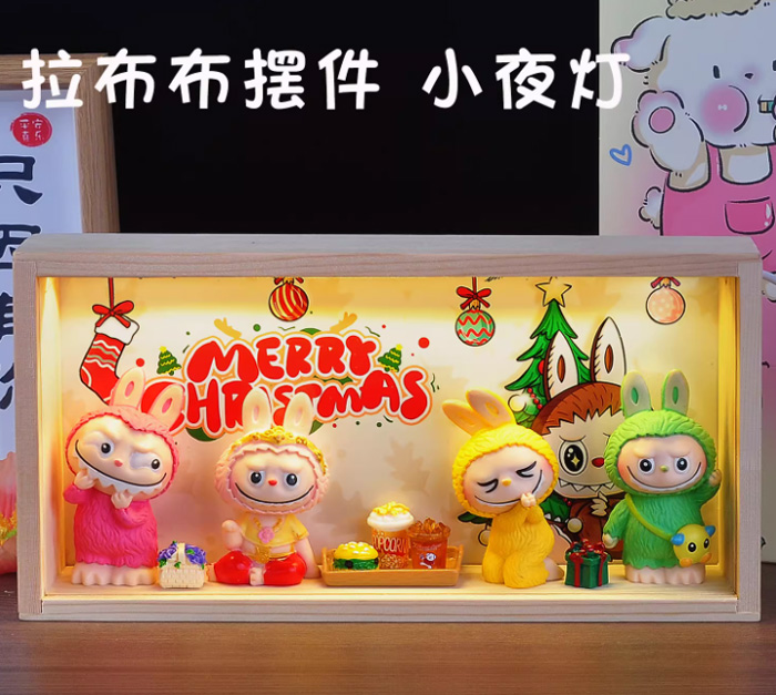 LABUBU手办摆件拉布布小夜灯：点亮生活，萌化人心 