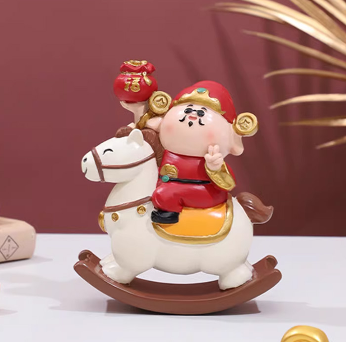 接财神啦！这马年摇摇马财神爷摆件太招财啦 