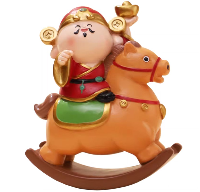 接财神啦！这马年摇摇马财神爷摆件太招财啦 
