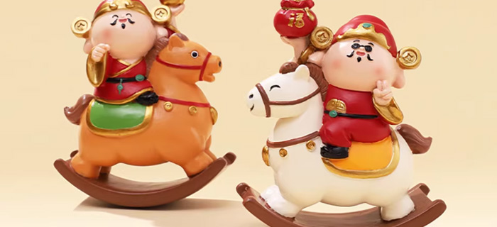 接财神啦！这马年摇摇马财神爷摆件太招财啦