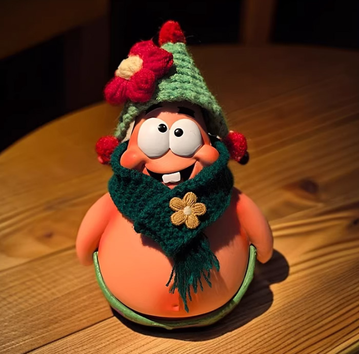 这个好朋友派大星手办傻笑光屁股潮玩，我直接爱到疯狂 