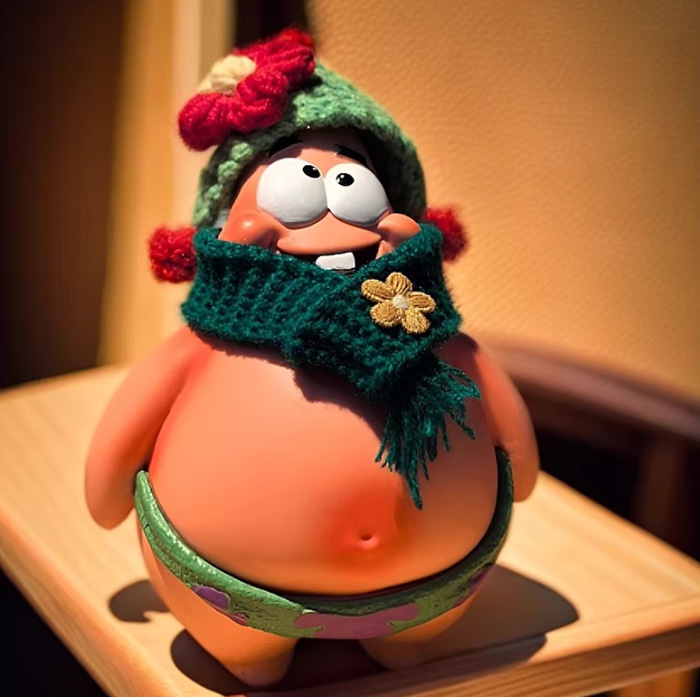 这个好朋友派大星手办傻笑光屁股潮玩，我直接爱到疯狂 