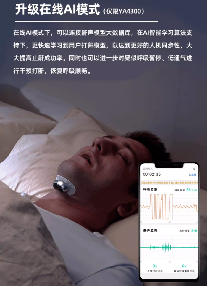 云中飞智能止鼾神器!打工人宿舍党必备的睡眠救星