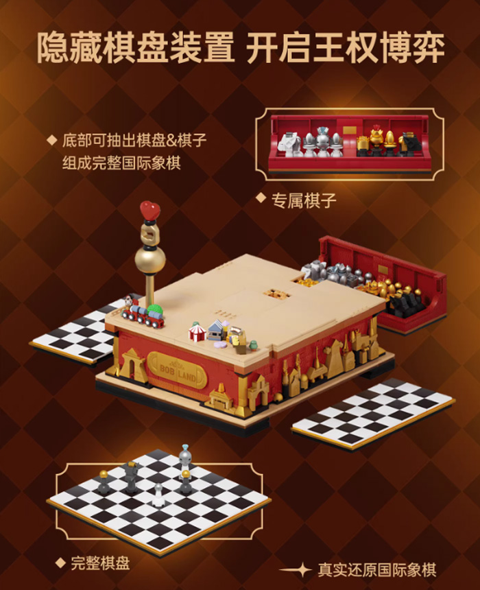 AREAX砖区寻找独角兽FARMERBOB国王大体积木礼物摆件 