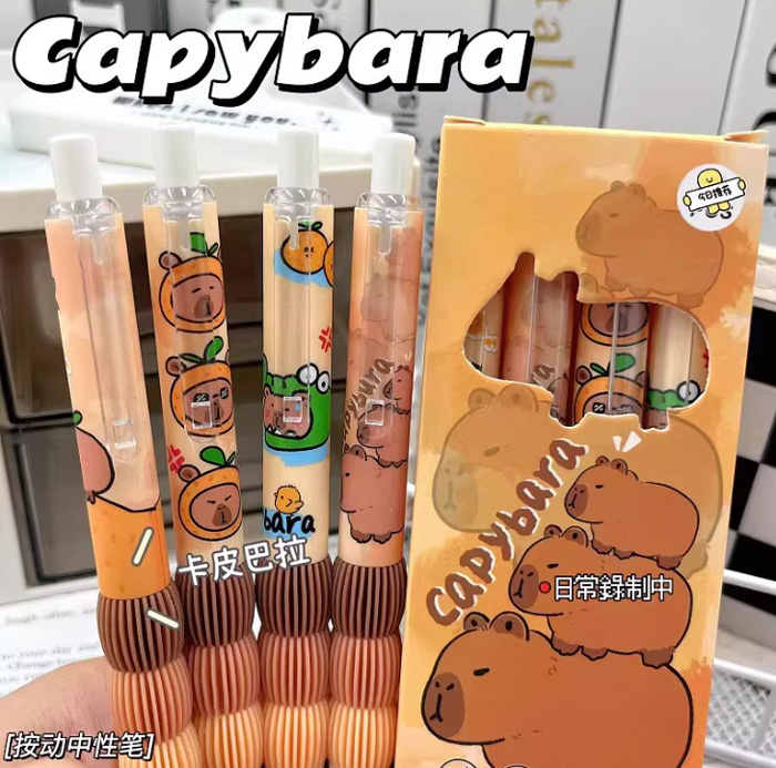 这支卡皮巴拉超软减压云握绵绵笔，让我每天写字都像在撸水豚 