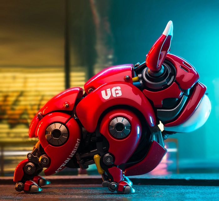 机械法斗来袭！这款机甲斗牛犬，让你秒变潮玩达人 