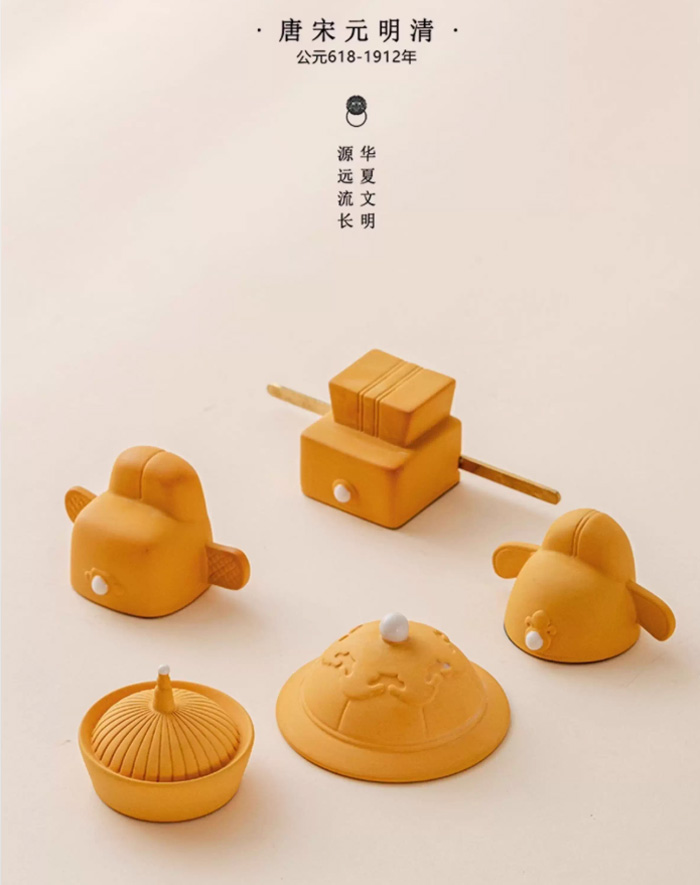 故宫文创紫砂唐宋元明清官帽陶瓷摆件：把历史戴回家，让传统变潮玩 