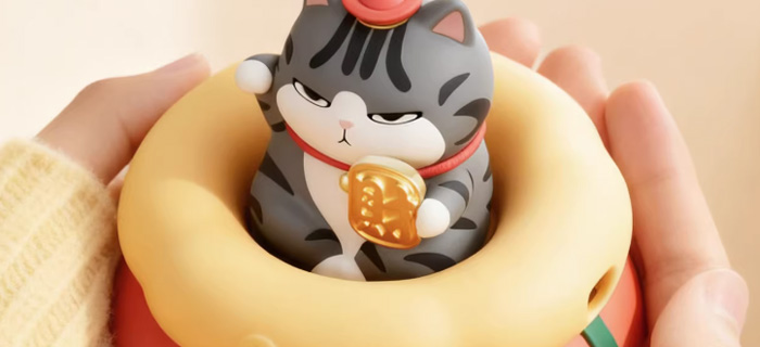 吾皇猫充电暖手宝 手握式发热电热宝