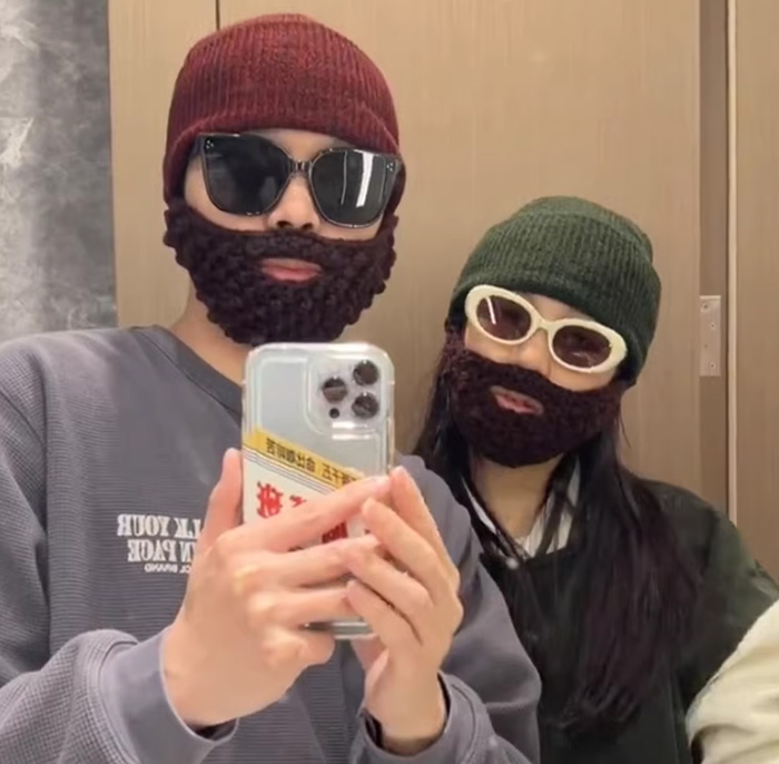 搞怪胡子帽子创意针织毛线帽