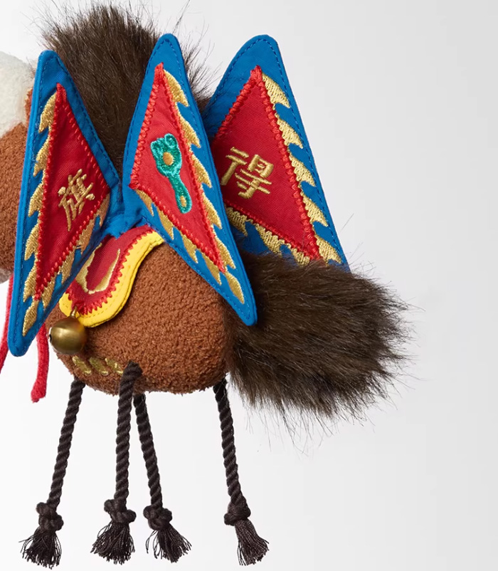 一马当先玩偶 新年布艺公仔包小挂件钥匙扣