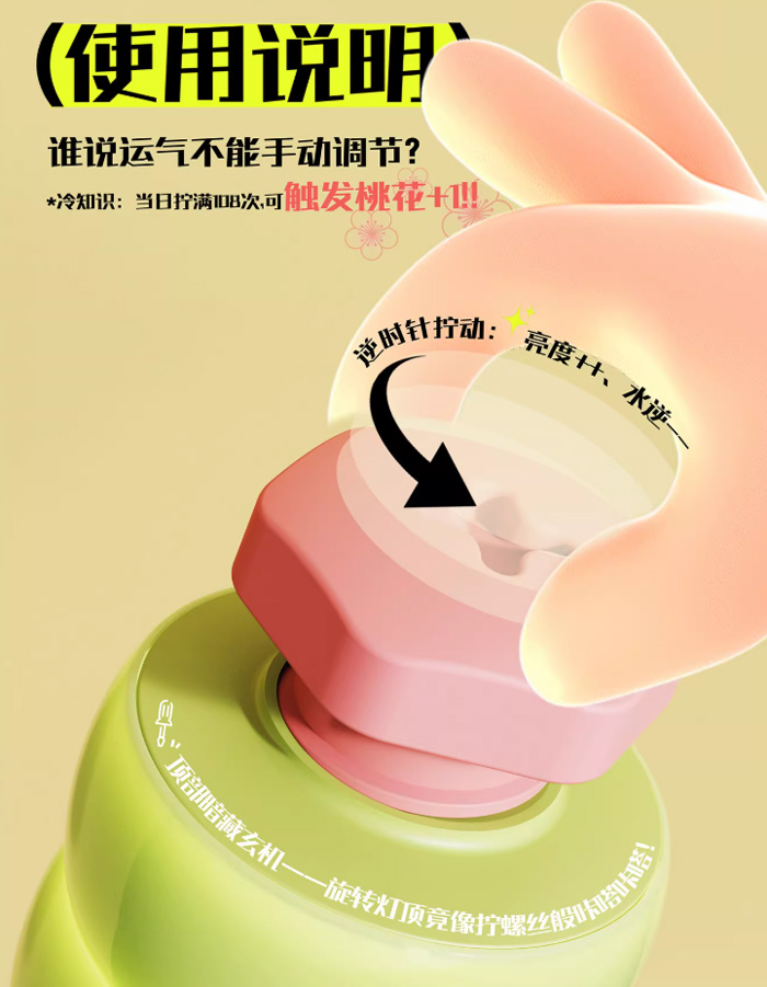 螺丝小夜灯趣味卧室床头灯