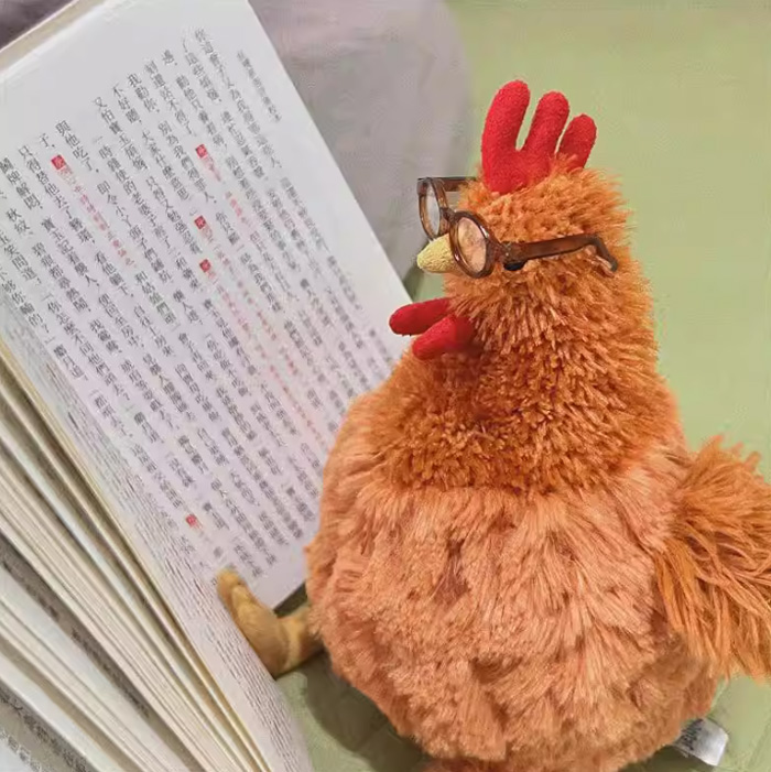 塞西尔鸡仿真母鸡玩偶 搞怪小鸡毛绒公仔 