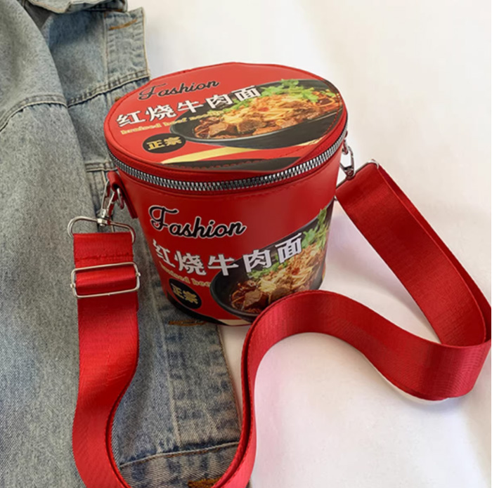 泡面桶包包 个性搞怪手机盒泡面背包 