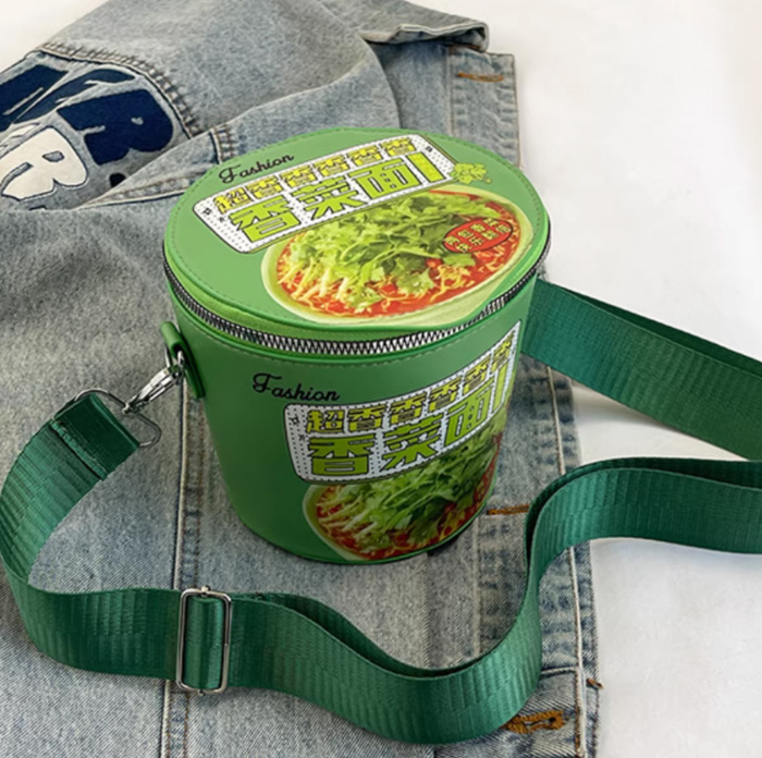 泡面桶包包 个性搞怪手机盒泡面背包 