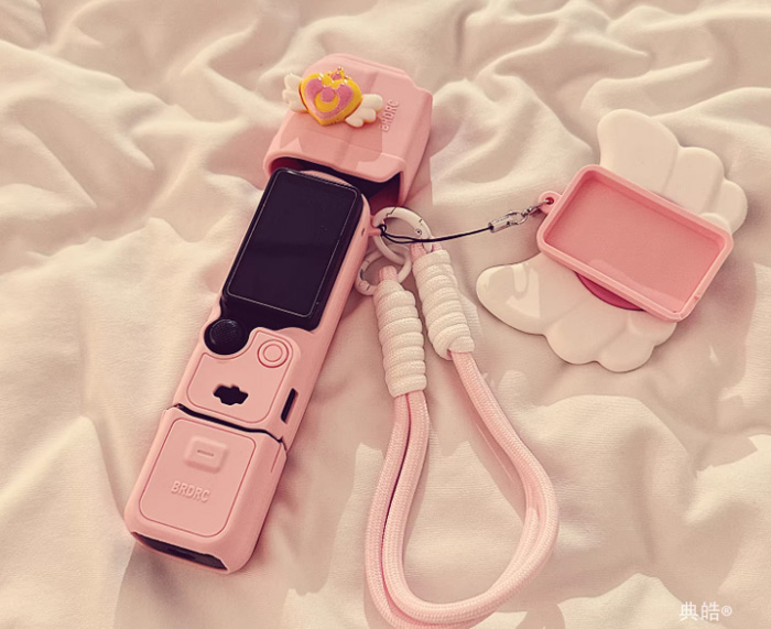 ins美少女魔法棒适用大疆pocket3保护壳挂绳 