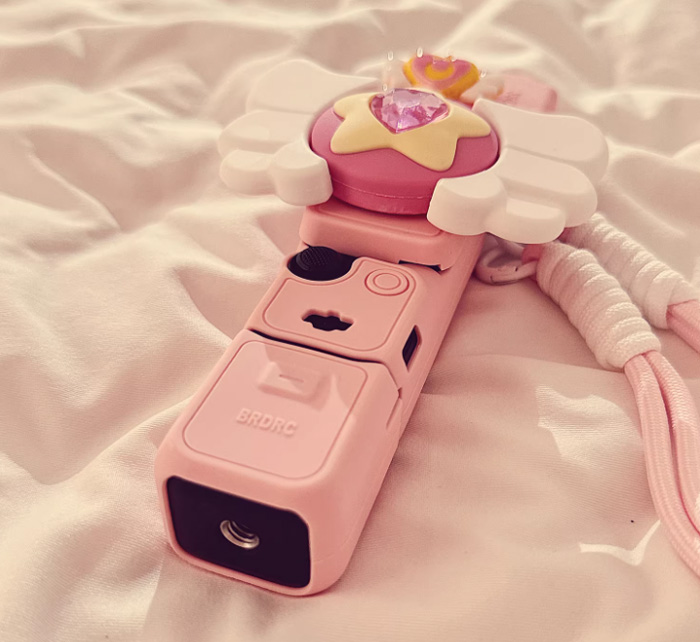 ins美少女魔法棒适用大疆pocket3保护壳挂绳 