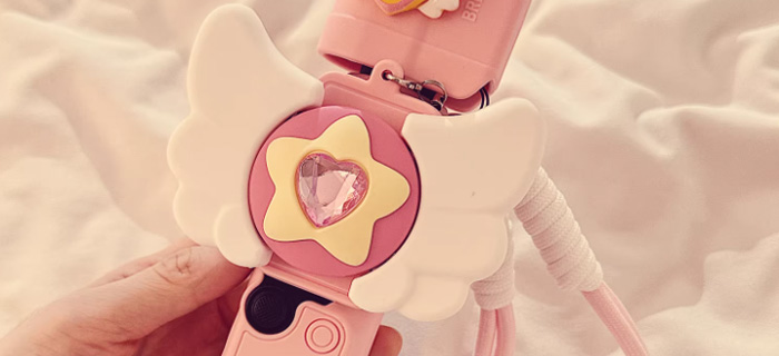 ins美少女魔法棒适用大疆pocket3保护壳挂绳