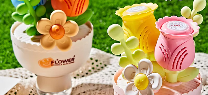 花束泡泡机手捧花电动全自动出泡儿童手持玩具