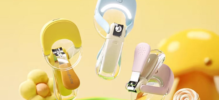 婴儿发光指甲剪 安全防夹肉防飞溅儿童指甲刀钳