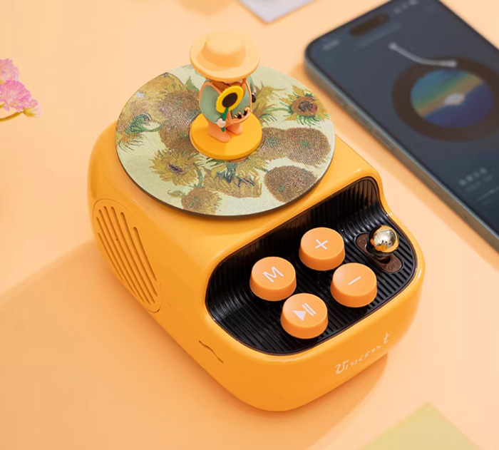 大英博物馆英国国家美术馆梵高向日葵蓝牙音响礼盒 