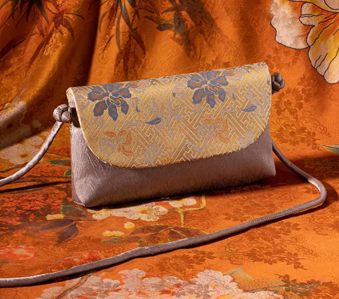 上海故事真丝手拿包 新中式国风旗袍斜挎包送妈妈长辈礼物 