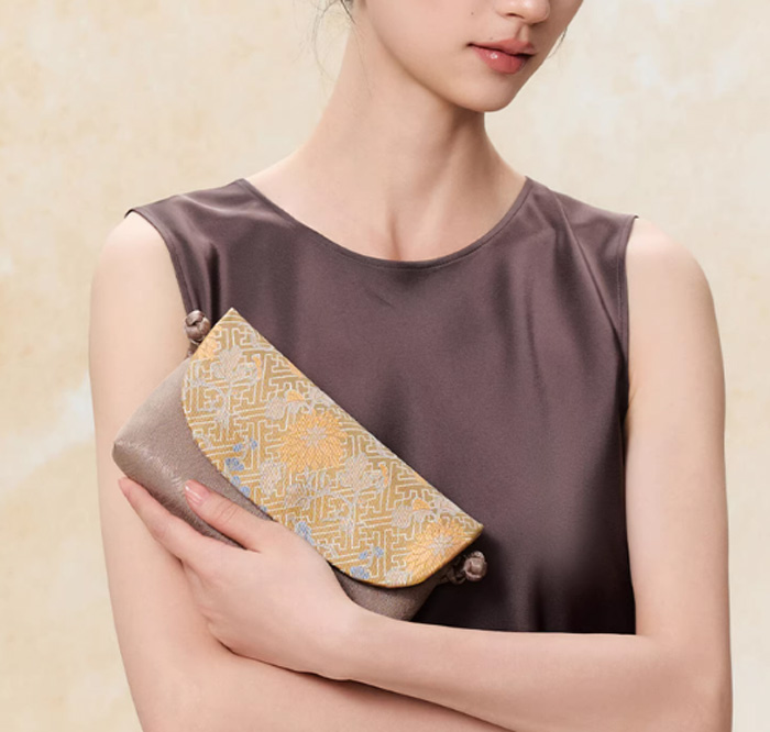 上海故事真丝手拿包 新中式国风旗袍斜挎包送妈妈长辈礼物 