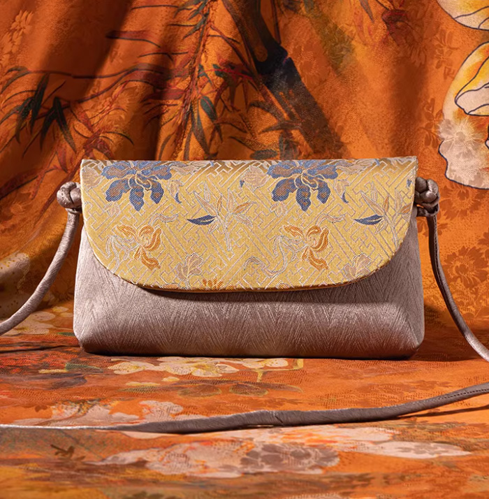 上海故事真丝手拿包 新中式国风旗袍斜挎包送妈妈长辈礼物 