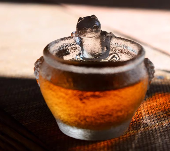 琉璃茶杯故宫御猫咪杯 高端创意茶具茶盏
