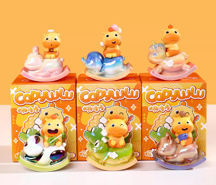 水豚噜噜盲盒 可爱水豚噜噜摇摇乐噜噜公仔