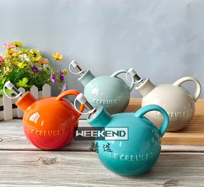 法国酷彩LE CREUSET家用油醋壶 陶瓷调料壶套装 