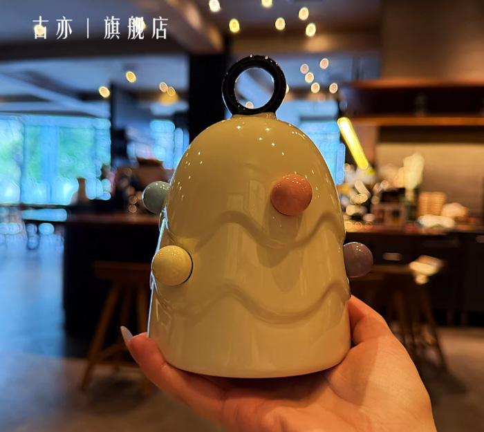 仙人球水果叉子轻奢高级感蛋糕水果签收纳罐