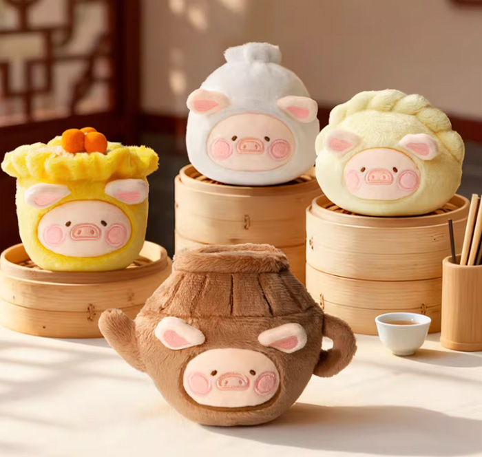 罐头猪LuLu Lu家小馆美食探索家系列毛绒挂件盲盒 