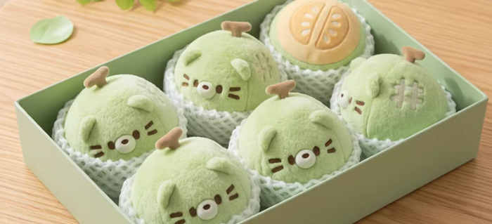 小红书同款可爱水果系列哈密瓜狗软萌毛绒捏捏公仔