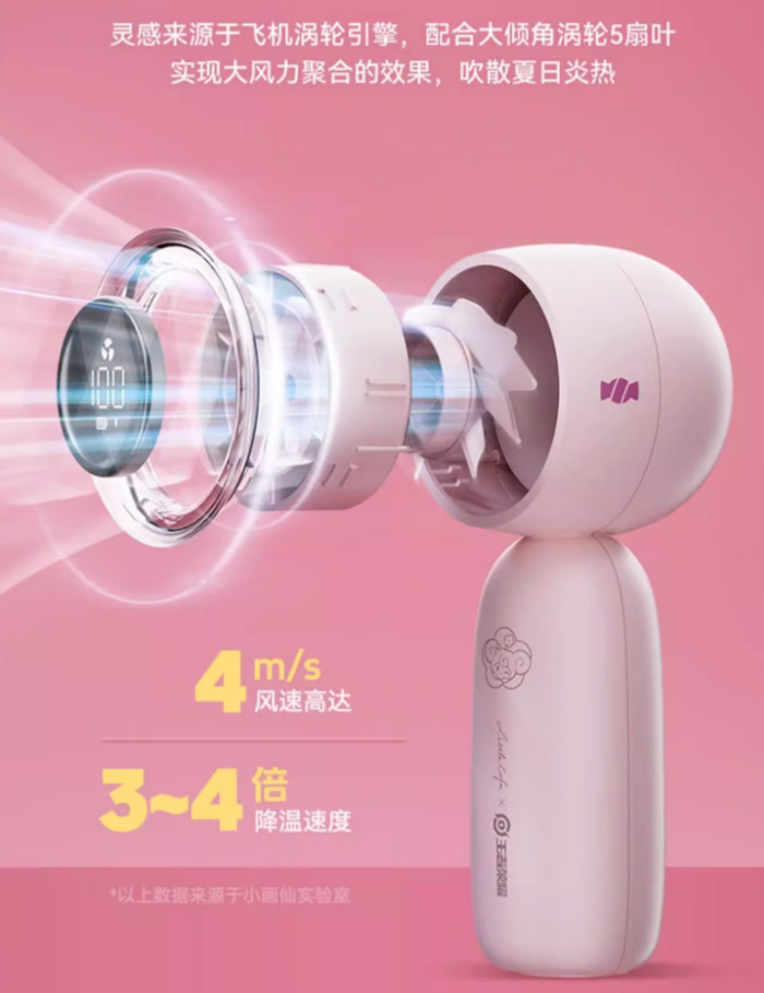 夏日出街必备！这款王者荣耀鲁班小乔随身风扇太萌啦！ 